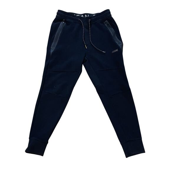 Men’s American Eagle Jogger Sweatpants Size Small - Black Zipper Pockets - Picture 1 of 14
